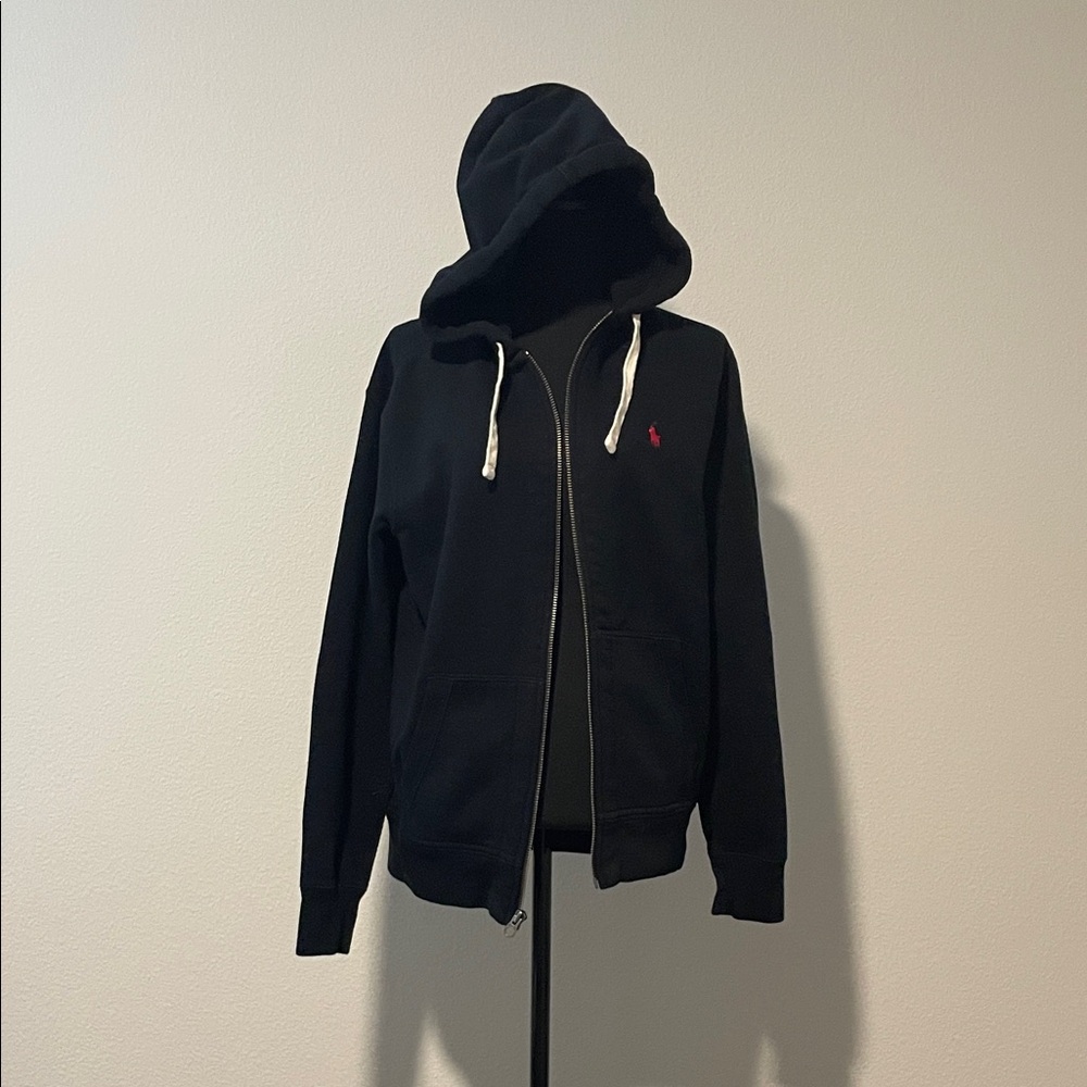 Polo by Ralph Lauren Black Hoodie with Red Logo